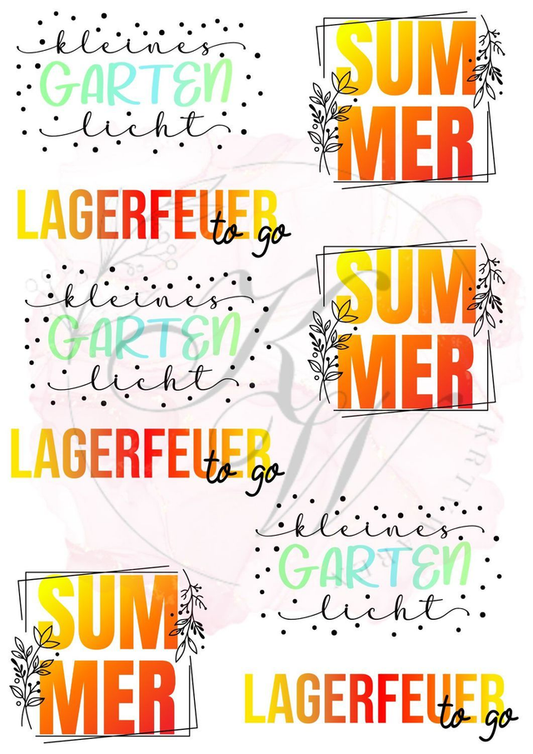 RUB ONS - "Summer" | RUBONS | randlos | gl�nzend | A4