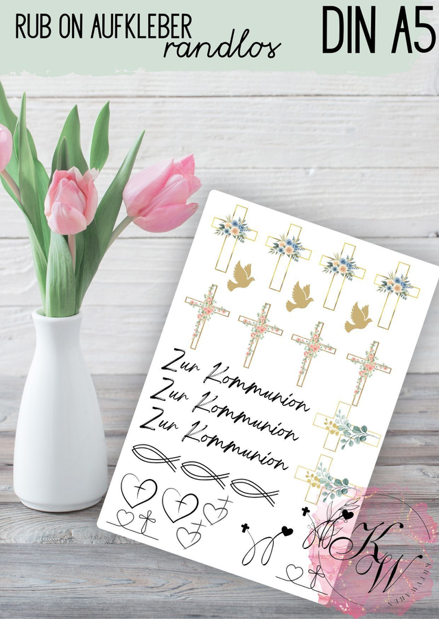 RUB ONS - "Kommunion " | RUBONS | randlos | glänzend | bunt  |  A5